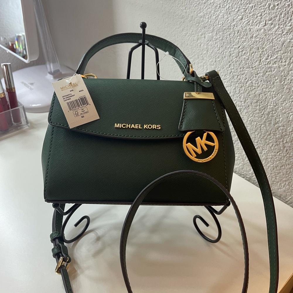 MICHAEL KORS 
Ava Extra-Small Saffiano Leather Crossbody bag